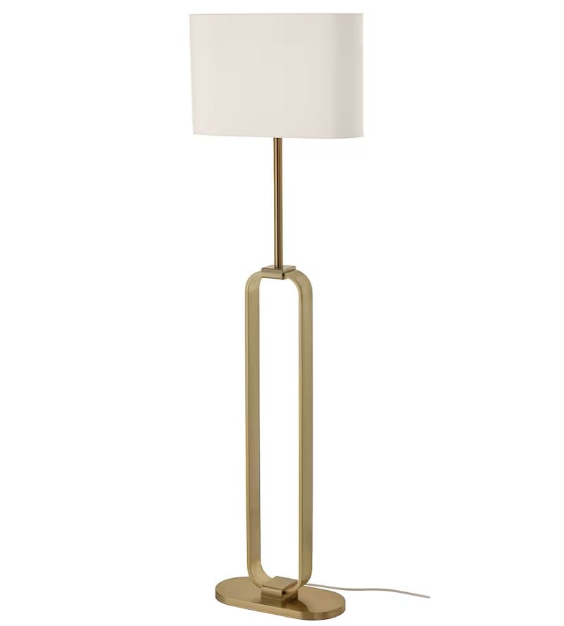 Lampadaire laitonné 150 cm